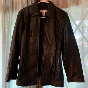 Black Leather Coat